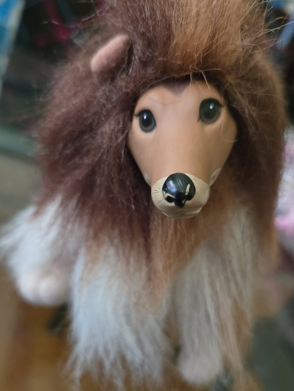 Mattel 1995 Vintage Barbie Pet Collie "Bark Like Magic" Dog